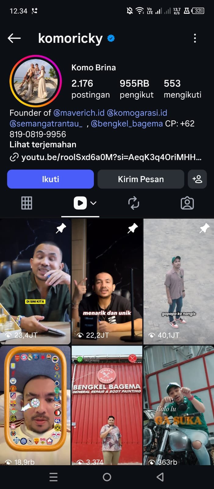 Instagram Reels Multi-Viral Grid